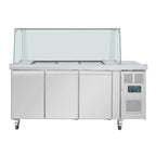 Dreitürige Saladette Thekenkühlschrank der Polar U-Serie