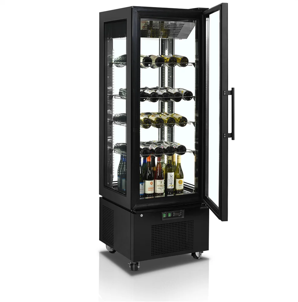 Tefcold Standkühlvitrine UPD400-C schwarz