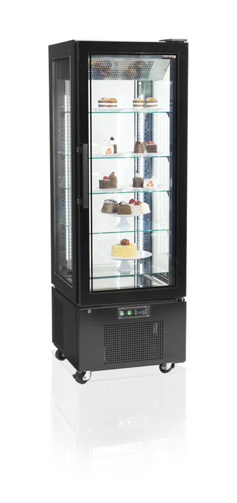 Tefcold Standkühlvitrine UPD400-C schwarz