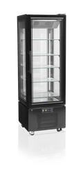 Tefcold Standtiefkühlvitrine UPD400-F schwarz