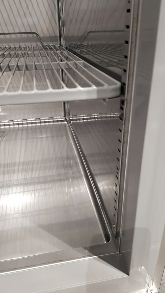 Coreco Edelstahltiefkühlschrank US Range 2200 mit Glastür