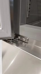 Coreco Edelstahltiefkühlschrank US Range 1400 mit Glastür