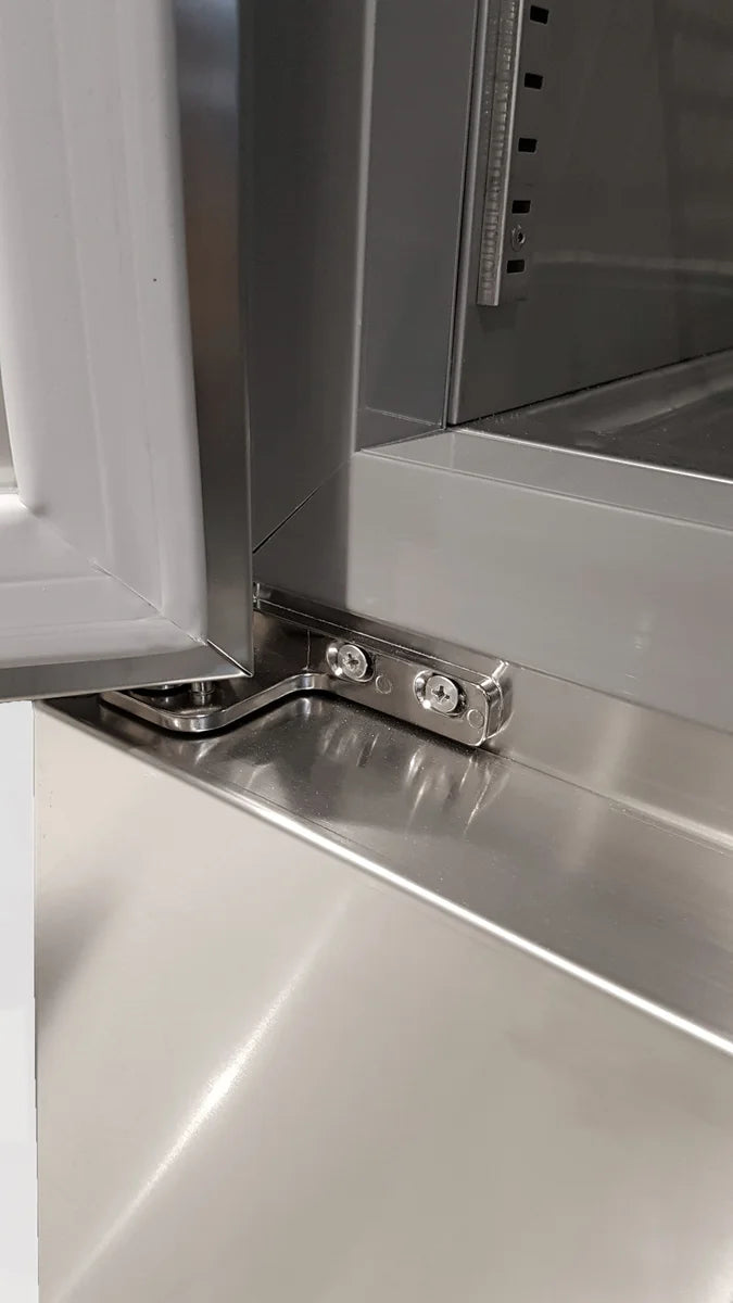 Coreco Edelstahltiefkühlschrank US Range 2200 mit Glastür