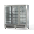 Coreco Edelstahlkühlschrank US Range 2200 mit Glastür