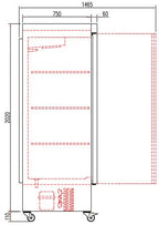 Coreco Edelstahlkühlschrank US Range 650