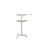 FEROS Versa Terrassen-/Stehtisch | In 2 Höhen verstellbar – Beige