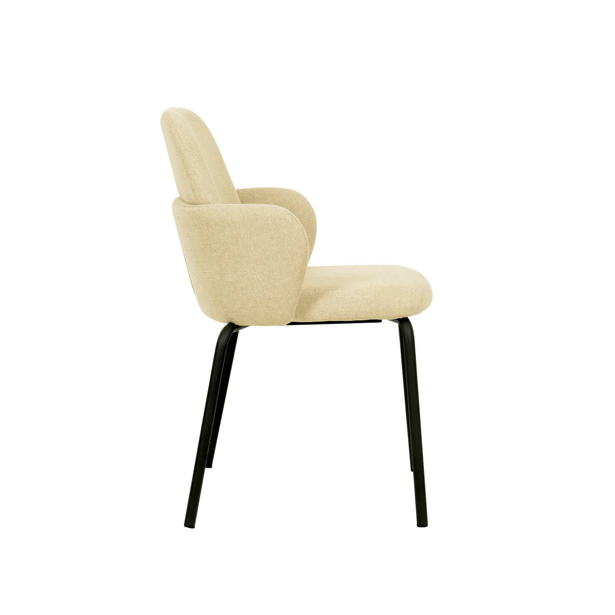 Feros Paddy Stapelstuhl mit Bezug – Beige