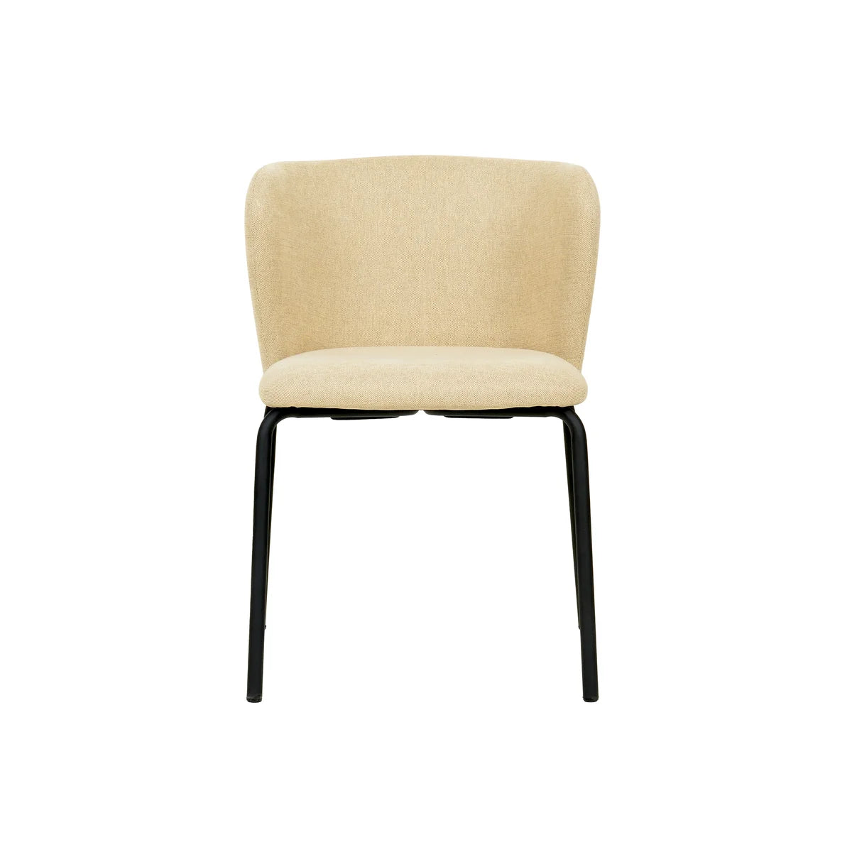 Feros Break Stapelstuhl mit Bezug – Beige