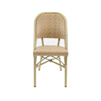 Feros Paris Bistrostuhl Rattan – Bambus-Natur