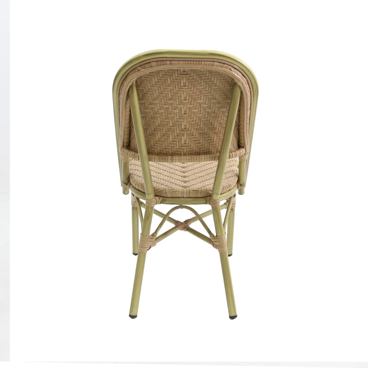 Feros Paris Bistrostuhl Rattan – Bambus-Natur