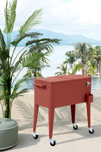 barths Icy Kühlbox auf Rädern – Terracotta