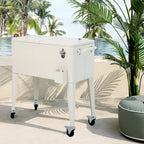 barths Icy Kühlbox auf Rädern – Beige