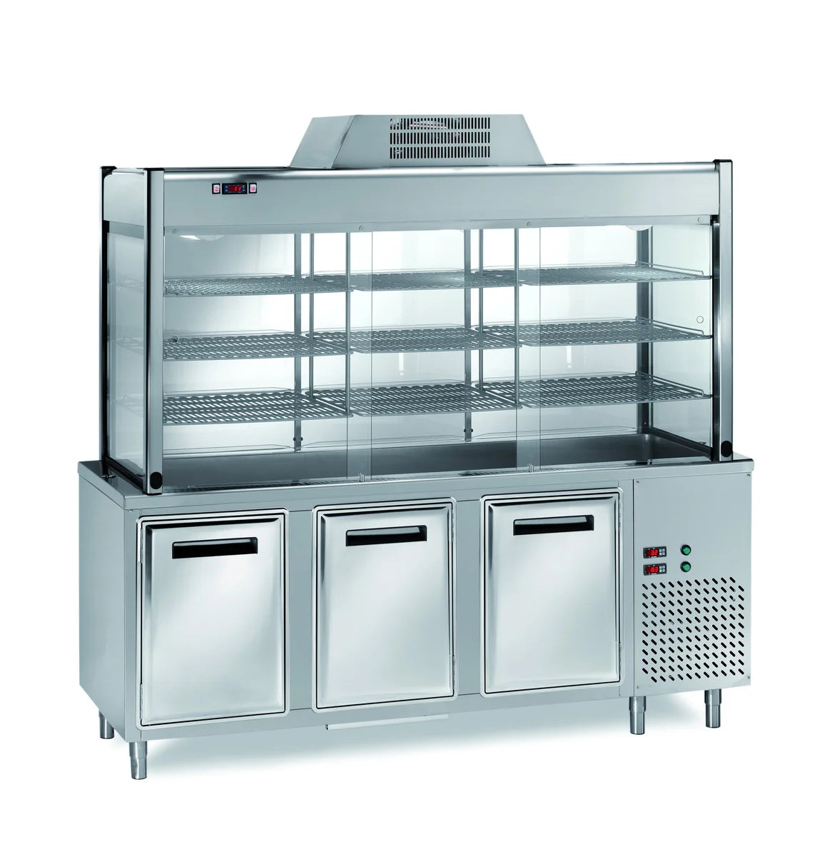 Selbstbedienungskühlvitrine PROFI 1200x700x2000 - 3x GN1/1