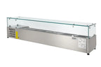 Kühlaufsatz ECO 5x GN 1/3 + 1x GN 1/2 mit Glasaufsatz