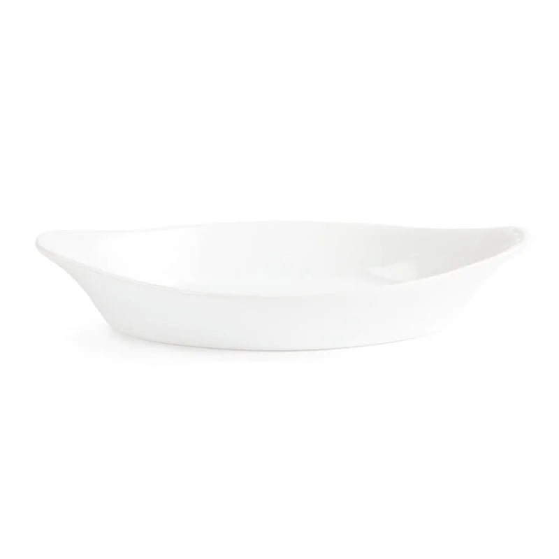 Olympia Whiteware ovale Gratinschalen weiß 253 x 140 mm - 6 Stk.