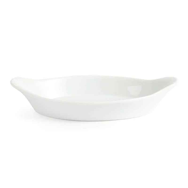 Olympia Whiteware ovale Gratinschalen weiß 204 x 115 mm - 6 Stk.