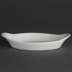 Olympia Whiteware ovale Gratinschalen weiß 204 x 115 mm - 6 Stk.