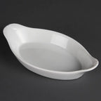 Olympia Whiteware ovale Gratinschalen weiß 204 x 115 mm - 6 Stk.
