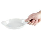 Olympia Whiteware ovale Gratinschalen weiß 204 x 115 mm - 6 Stk.