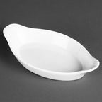 Olympia Whiteware ovale Gratinschalen weiß 204 x 115 mm - 6 Stk.