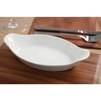 Olympia Whiteware ovale Gratinschalen weiß 204 x 115 mm - 6 Stk.