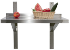 Edelstahl Wandbord Profi 1000 x 300 x 40 mm