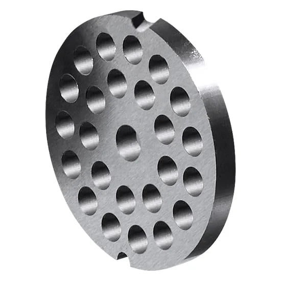 Mastro Lochscheibe für Fleischwölfe Typ 22 ø 82 mm mit 2 Kerben, Loch ø 3 mm