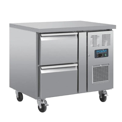 
Polar Serie U GN-Kühltisch mit 2 Schubladen 124L