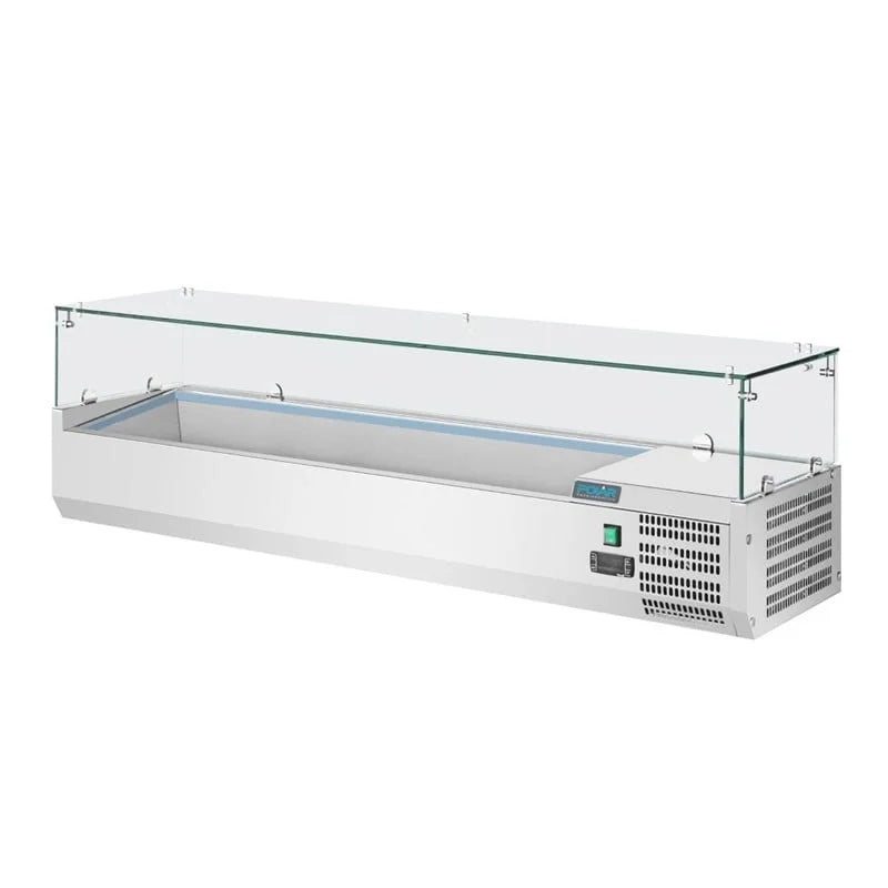 Polar Serie G Aufsatzkühlvitrine für 5x GN1/3 und 1x GN1/2