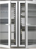 Nordcap Glastür für ALASKA 100 / SLIM 100, rückseitig, Aluminium-Rahmen