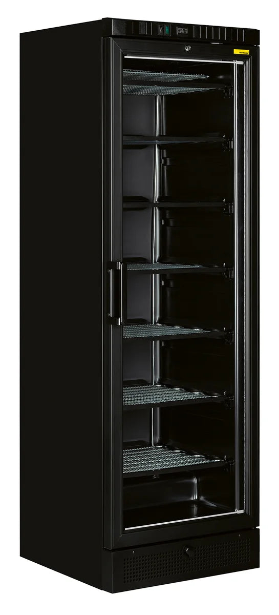 Nordcap Glastürtiefkühlschrank TK 385 G BLACK