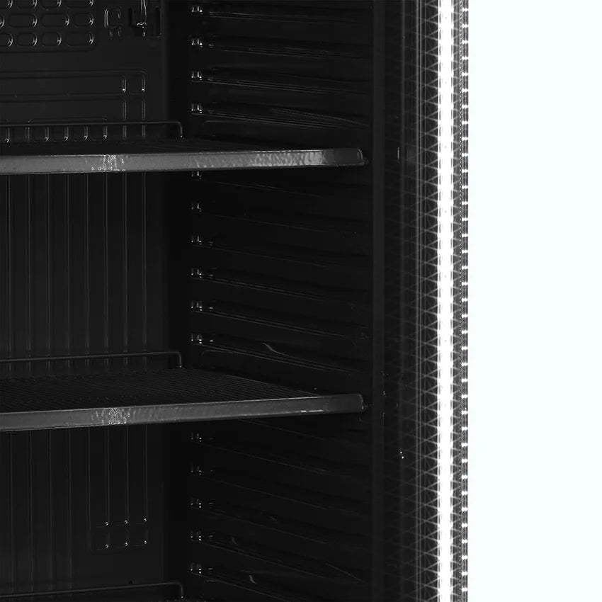 Nordcap Glastürkühlschrank KU 385 G II BLACK