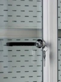 Nordcap Schloss (1 Stk.), für frontseitige Thermoglas-Schiebetüren für Serie ALASKA und ALASKA SLIM, jeweils 1x pro Türpaar