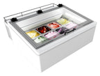 Nordcap Auftisch-Eisvitrine MINI CREAM 4V LED WEISS