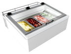 Nordcap Auftisch-Eisvitrine MINI CREAM 4V LED WEISS