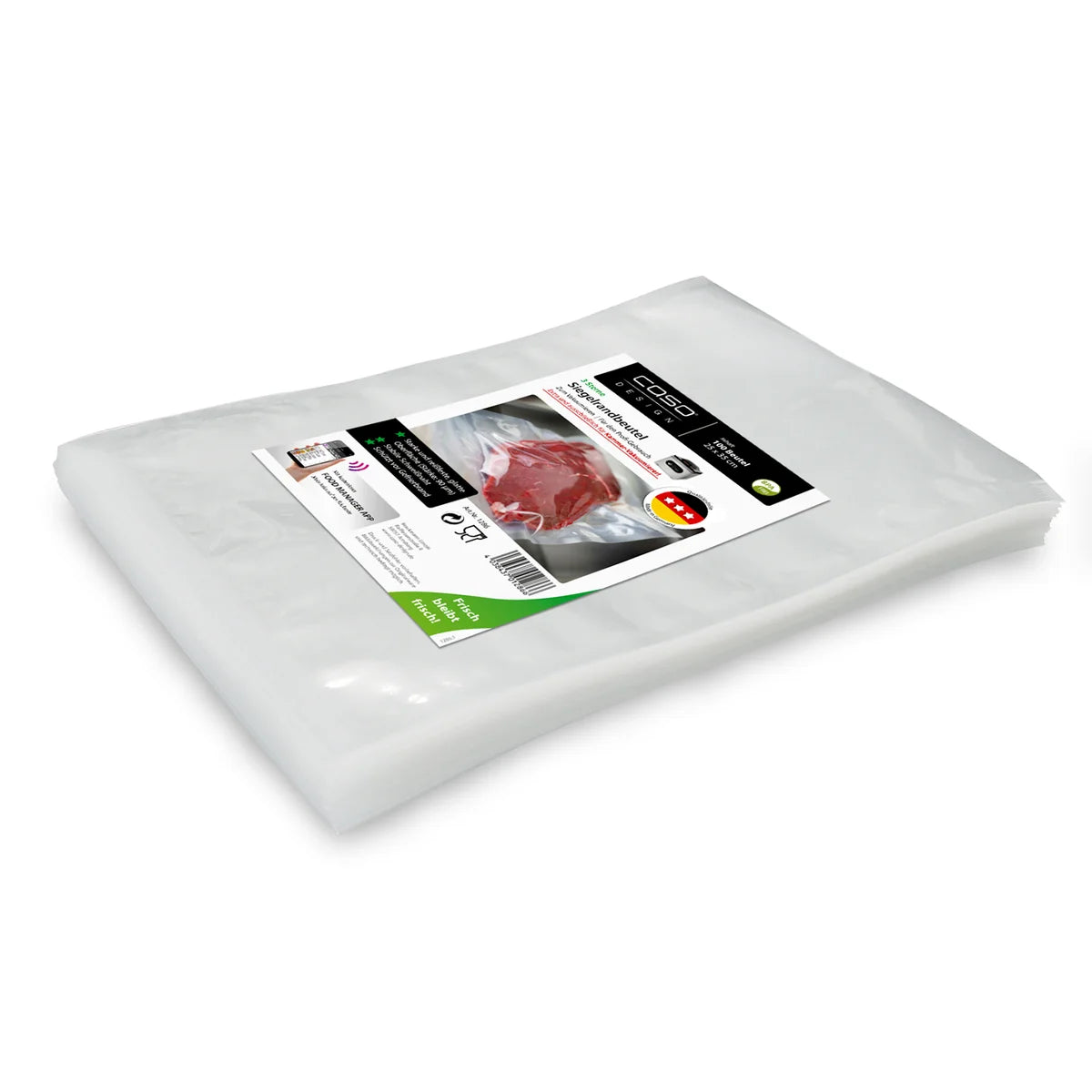 CASO 3 Sterne Siegelrandbeutel 25 x 35 cm, 90 µm, 100 Stück