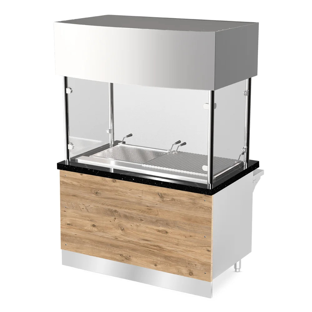PRO LINE Holzkohlegrill 180x88x200cm