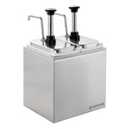 Saucenspender - 2x 3 Liter - Dosierpumpe Edelstahl