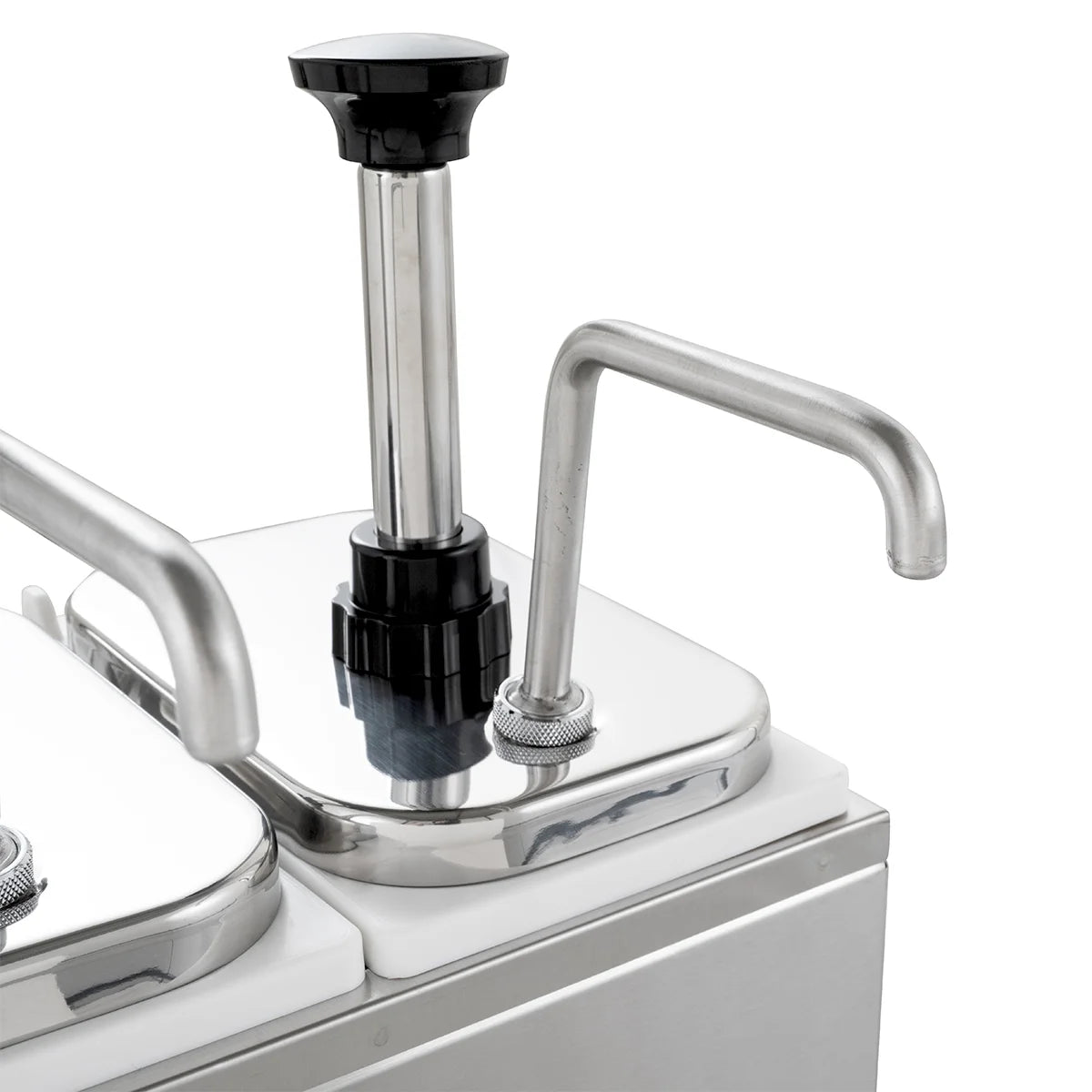 Saucenspender - 2x 3 Liter - Dosierpumpe Edelstahl