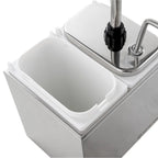 Saucenspender - 2x 3 Liter - Dosierpumpe Edelstahl