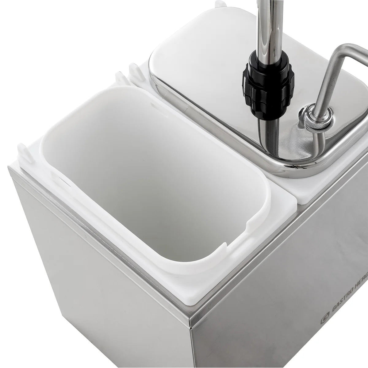 Saucenspender - 2x 3 Liter - Dosierpumpe Edelstahl