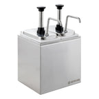 Saucenspender - 2x 3 Liter - Dosierpumpe Edelstahl
