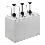 Saucenspender - 3x 3 Liter - Dosierpumpe Edelstahl