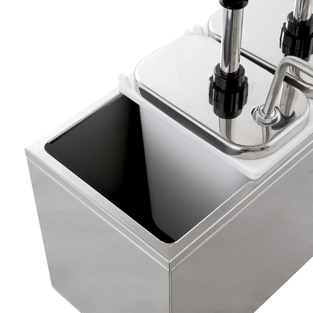 Saucenspender - 3x 3 Liter - Dosierpumpe Edelstahl