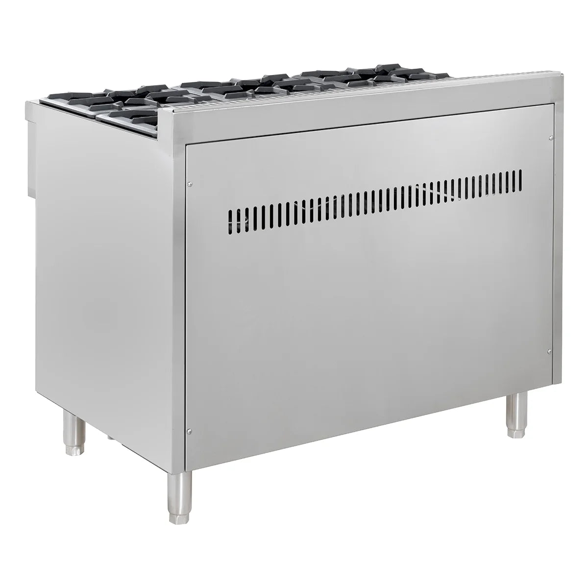 Gasherd ECO mit offenem Unterbau - 43,2 kW - 6 Brenner