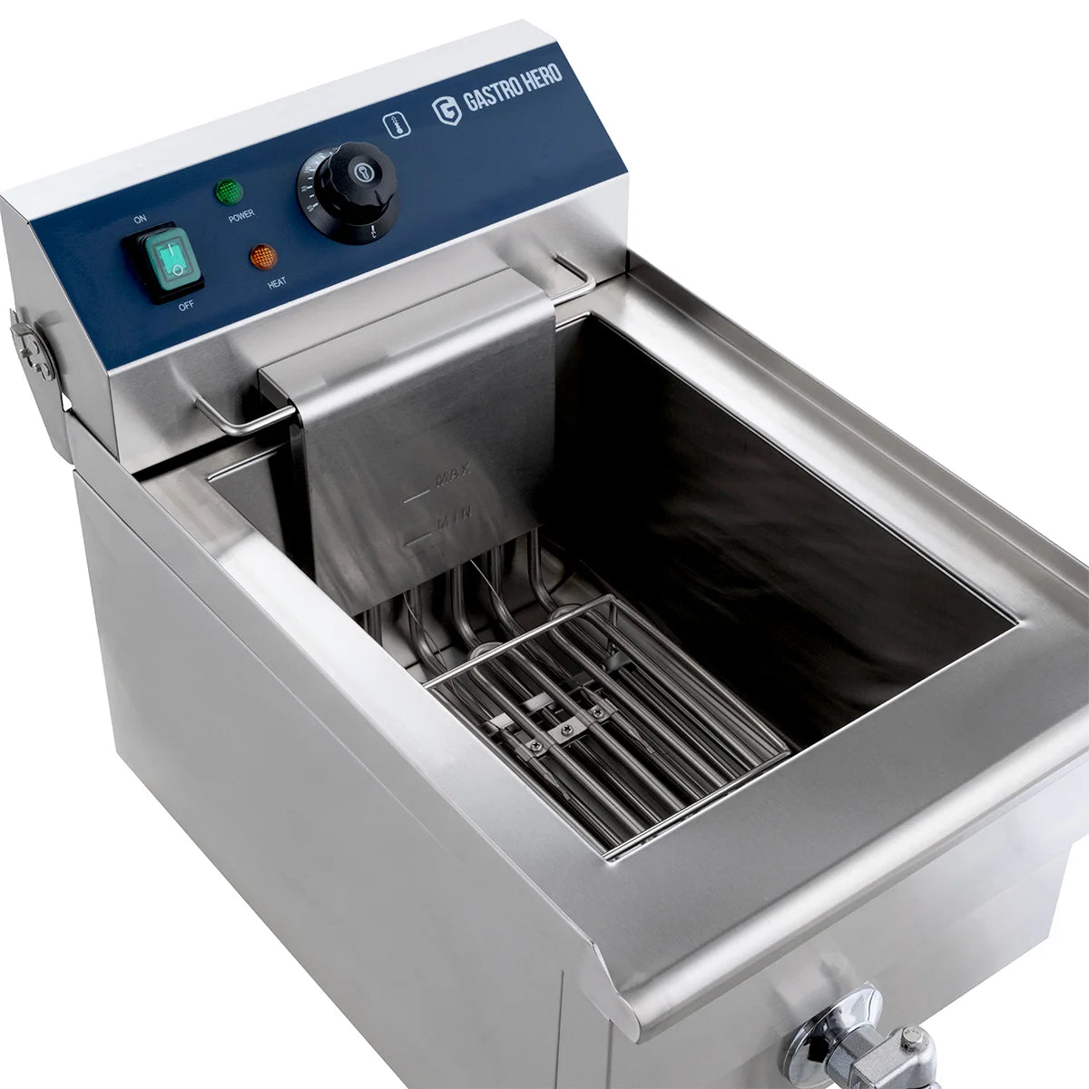 Elektro-Fritteuse ECO 13 Liter mit Ablasshahn,  5000 W, 400 V