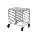 Rieber GN-Regalwagen 2x1/1 niedrig mit Abweiserrollen