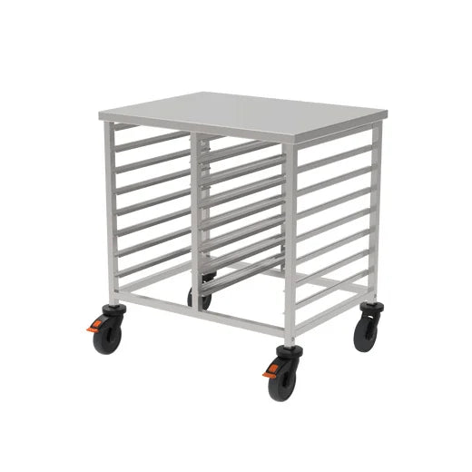 Rieber GN-Regalwagen 2x1/1 niedrig mit Abweiserrollen