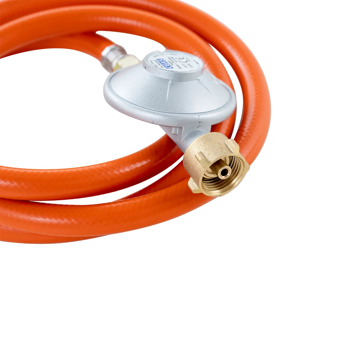 Gasschlauch mit Druckminderer (50 mbar) für Kombibräter TBG3-T