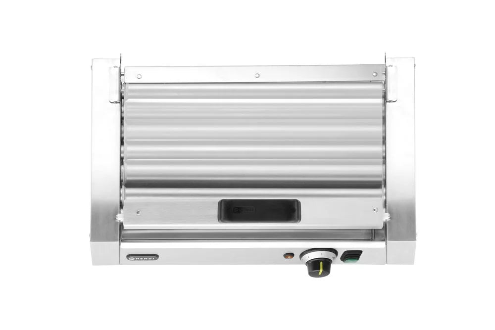 Rollengrill, 1-Zone mit Energiesparabdeckung, HENDI, 7 Rollen, 230V/620W, 566x375x(H)259mm